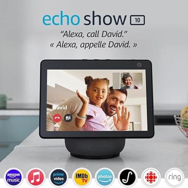 The Amazon Echo Show 10 (3rd Gen) with Intelligent Motion Tracking, High-Resolution Display, and Alexa Integration for a Hands-Free Smart Home Experience with Dynamic Visuals | WekaNews