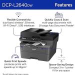 Brother DCP-L2640DW Wireless Compact Monochrome Laser Printer with Copy, Scan, Duplex Printing, and Mobile Compatibility | WekaNews