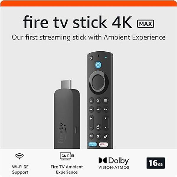 Amazon Fire TV Stick 4K Max Streaming Device with Enhanced Performance, Ultra-HD Resolution, and Advanced Streaming Capabilities | WekaNews