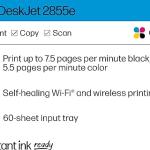 HP DeskJet 2855e Wireless All-in-One Color Inkjet Printer, Scanner, Copier – Ideal for Home Use with 3 Months of Ink Included | WekaNews