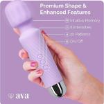 Ava Vibrator Wand [Sex Toys] - Clitoral Stimulator with 20 Patterns & 8 Speeds | Compact & Quiet Vibrator for Women | Ideal Gift for Her | Purple |  Wekanews